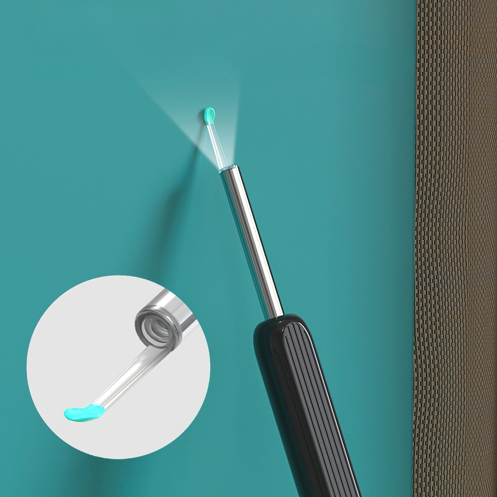 Oorspiegeltje met Camera en LED-Verlichting voor Thuis – Draadloze Oorreiniger met HD-Beeldscherm voor Veilige Oorhygiëne en Oorwasinspectie | Sulvida