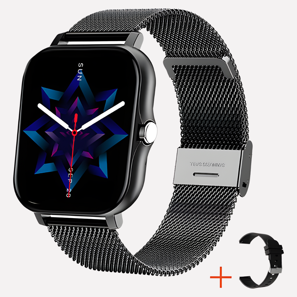 Smartwatch met GPS, valdetectie en SOS-alarmknop voor veiligheid, noodmelding, locatiebepaling en geruststelling | Sulvida