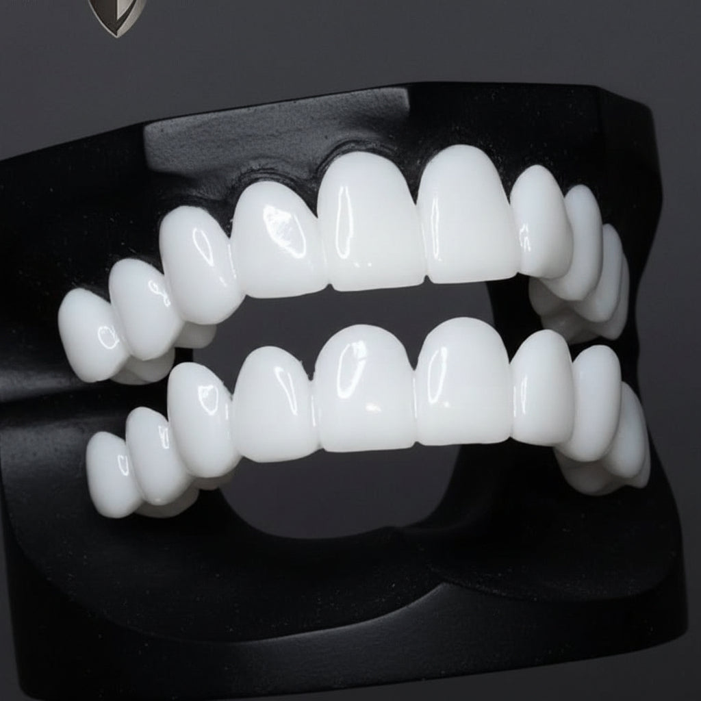 Kunstgebit met Witte Tandschijven voor een Verzorgde Glimlach Tandprothese Cosmetisch Instant Smile Tanden | Sulvida