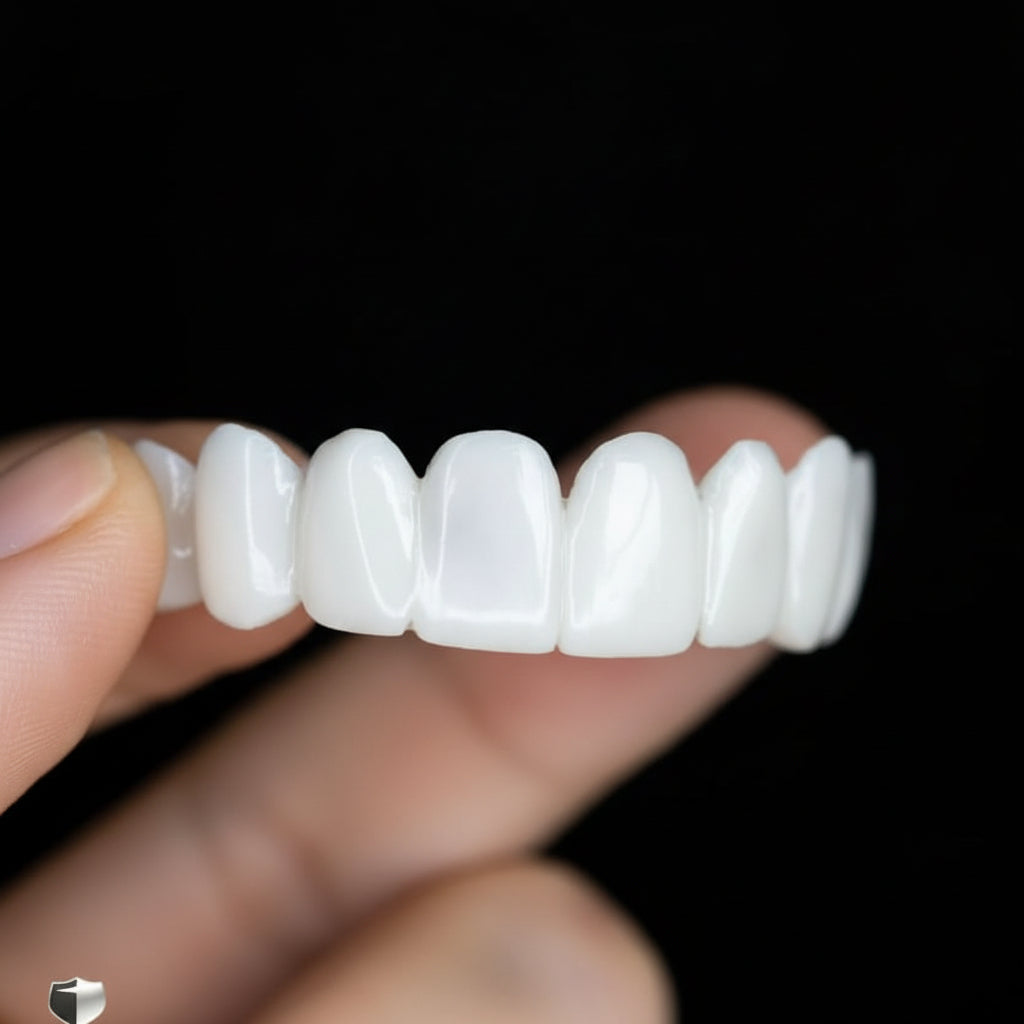 Kunstgebit met Witte Tandschijven voor een Verzorgde Glimlach Tandprothese Cosmetisch Instant Smile Tanden | Sulvida