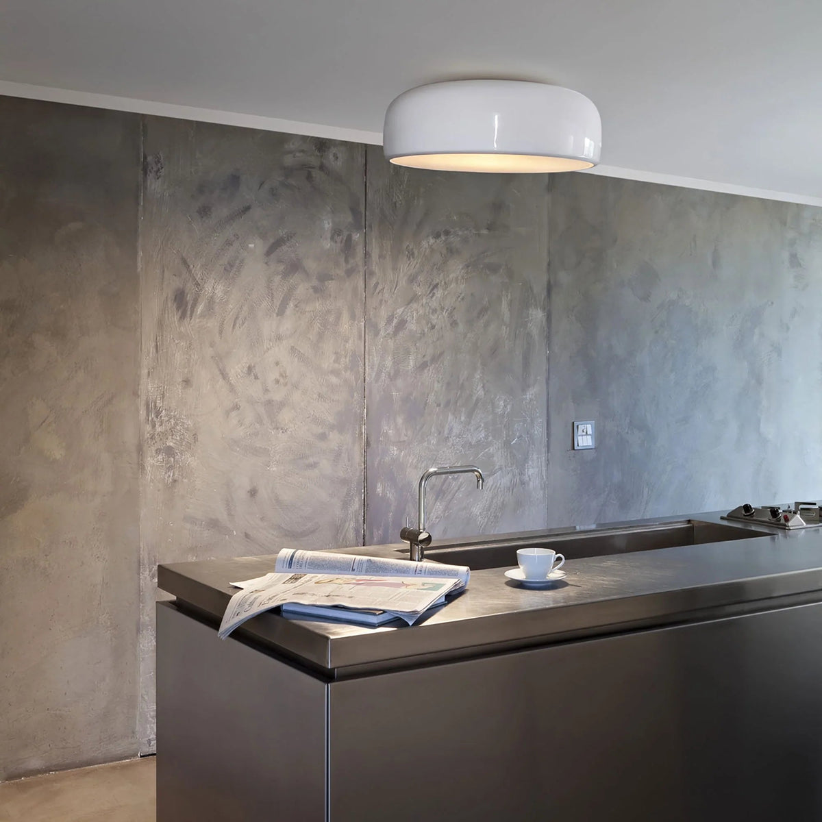 Vintage Plafondlamp met Koepelvorm Metaal Acryl Woonkamer Slaapkamer Moderne Sfeerverlichting Design | Sulvida