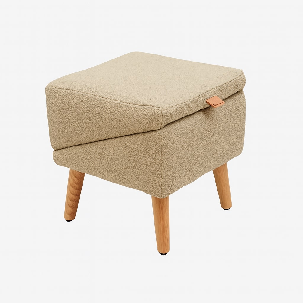 Huisdierentrap met Poeffunctie – Stalen Frame met Zachte Polyester Bekleding voor Hond en Kat Comfort | Sulvida