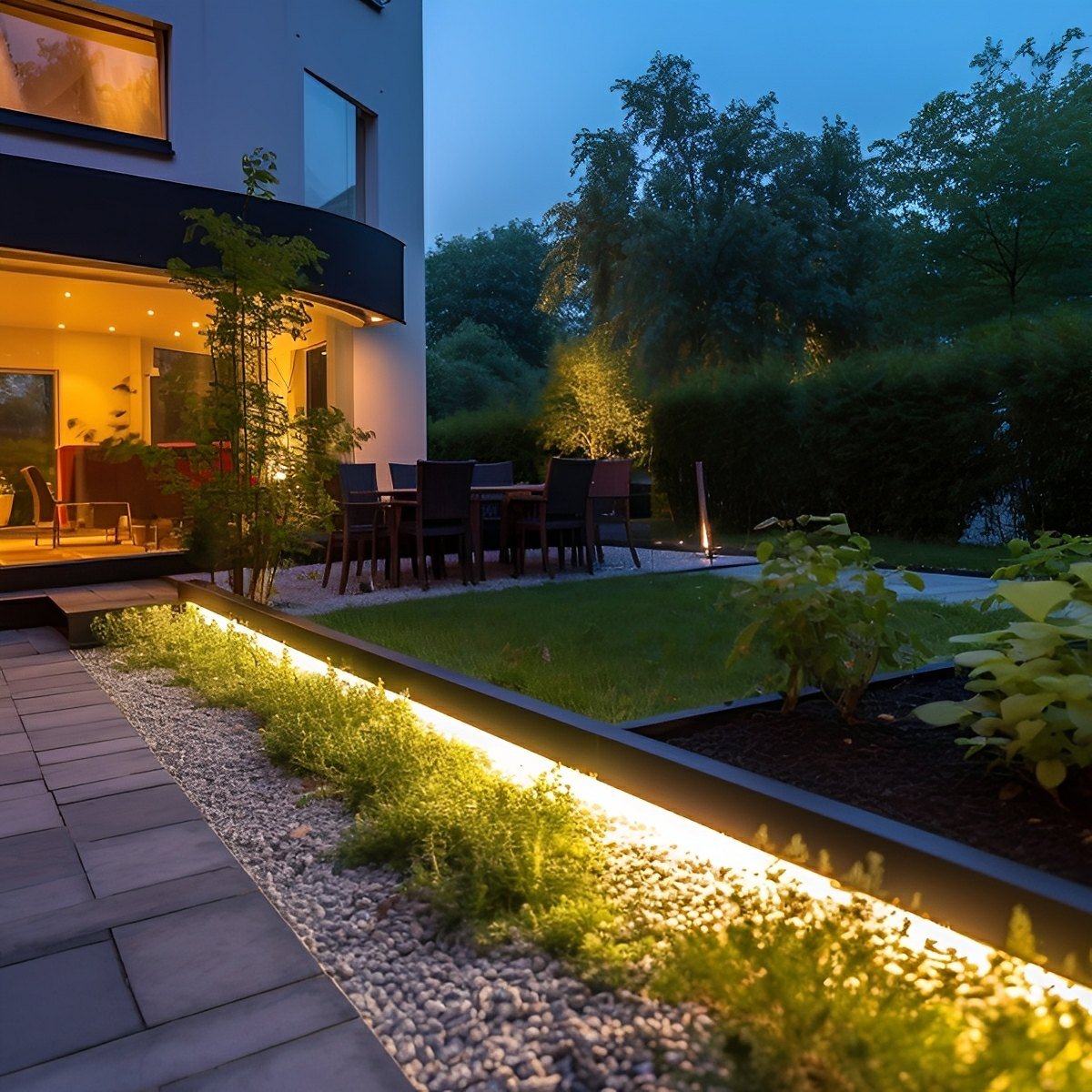 Flexibele Zonne LED Strook 5 meter Waterdicht Buitenverlichting Warm Wit 3000K Tuinpad Terras Sfeerverlichting | Sulvida