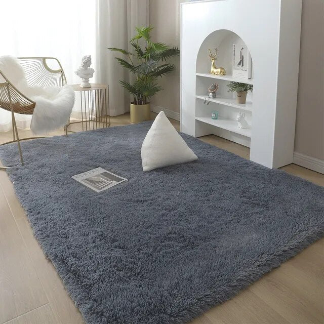 Zachte Effen Vloerkleed Modern Wilton Stijl Woonkamer Slaapkamer Antislip Polyester Tapijt Decoratief | Sulvida