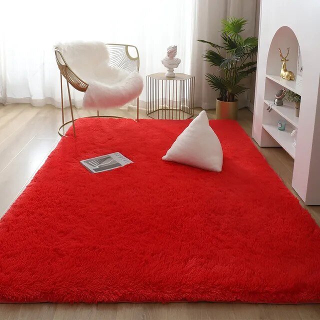 Zachte Effen Vloerkleed Modern Wilton Stijl Woonkamer Slaapkamer Antislip Polyester Tapijt Decoratief | Sulvida