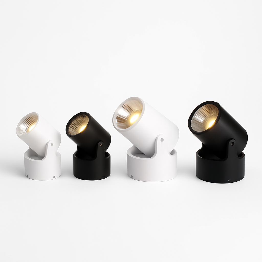 Draaibare LED plafondspot opbouw aluminium dimbaar voor keuken woonkamer slaapkamer kantoor modern design | Sulvida