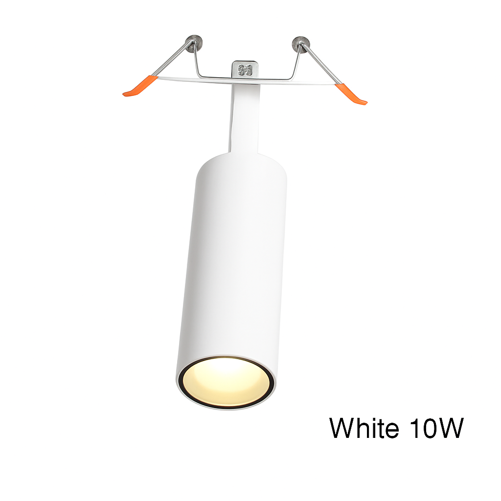 LED Plafondspot Opbouw Kantelbaar Zwart of Wit Tubelamp 7W-30W Keuken Plafondlamp Spots Cilinder Directioneel | Sulvida
