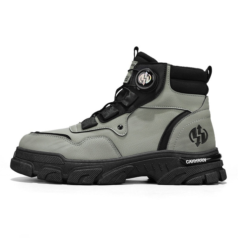 Chaussures de sécurité avec fermeture rotative rapide, confortables, respirantes et déperlantes, noir, vert et jaune - Sulvida