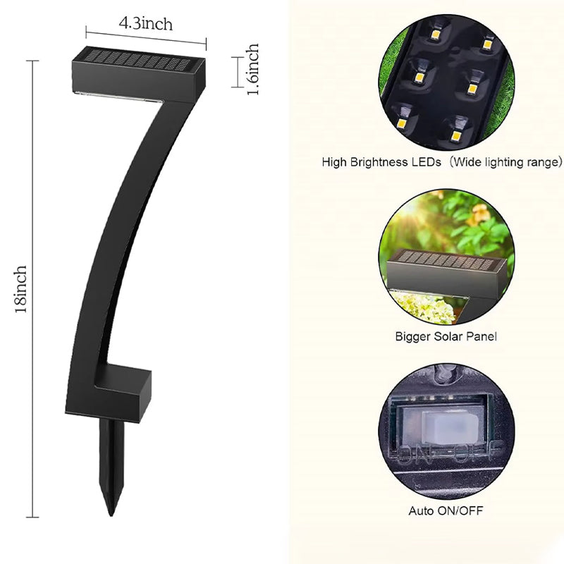 Lampes solaires de jardin, lot de 4, LED 3500K blanc chaud, IP65, étanches, éclairage extérieur décoratif pour jardin et terrasse | Sulvida