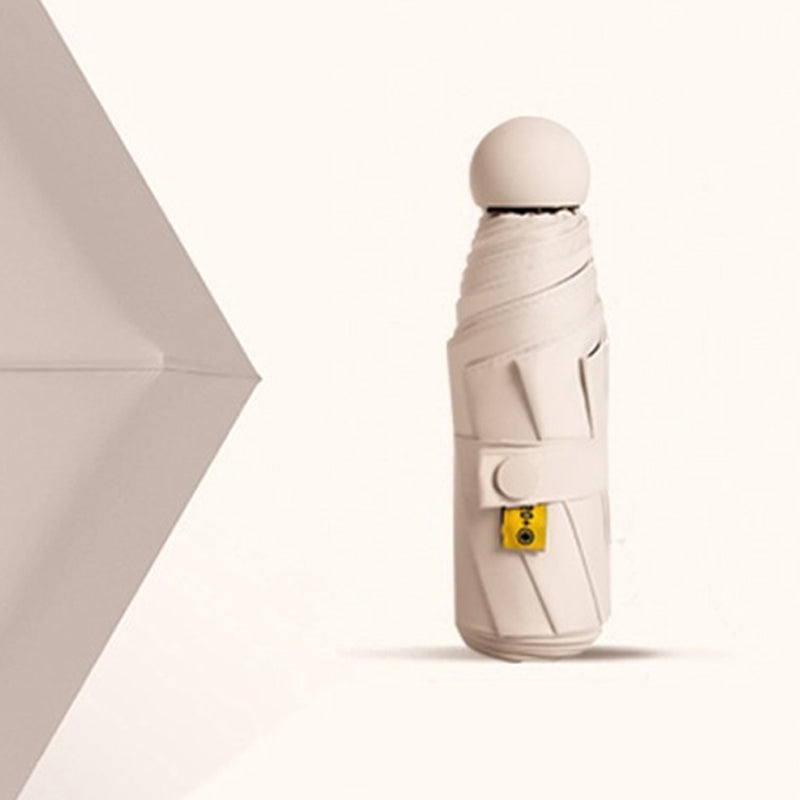 Zakparaplu Compact Capsule met UV-Bescherming UPF50+ Windbestendig Opvouwbaar Regenparaplu voor Onderweg | Sulvida