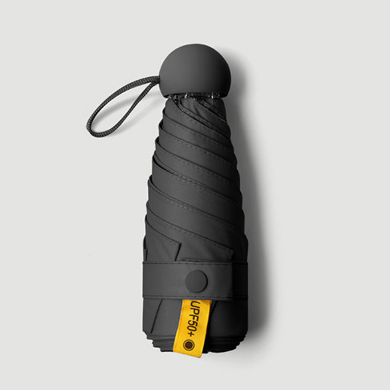 Zakparaplu Compact Capsule met UV-Bescherming UPF50+ Windbestendig Opvouwbaar Regenparaplu voor Onderweg | Sulvida