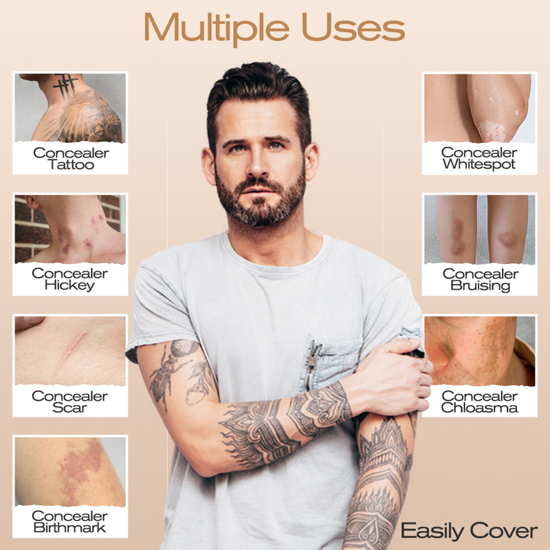 Crème correctrice imperméable pour cicatrices et imperfections cutanées avec système de mélange à deux composants et tenue longue durée | Sulvida
