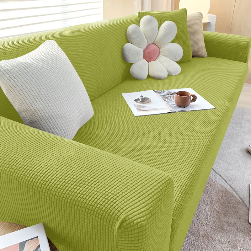 Elastische Bankhoes Rekbaar Beschermend Meubelverzorging Sofahoes Opzetbaar Wasbaar voor Woonkamers Bank | Sulvida