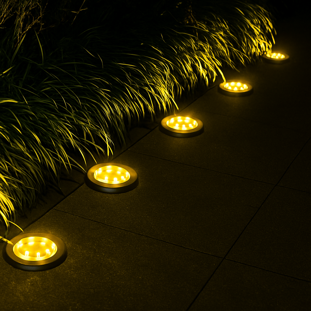 Zonne-energie tuinverlichting roestvrij staal warm wit koel wit LED buitenverlichting voor paden tuin terras | Sulvida