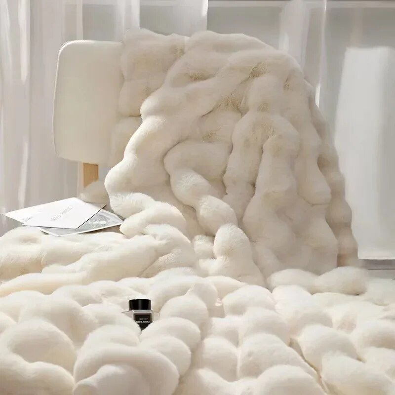 Luxe Pluchen Fleece Deken Superzacht Antraciet Grijs 100x160cm Winter Warme Plaid Bed Bank Slaapkamer | Sulvida
