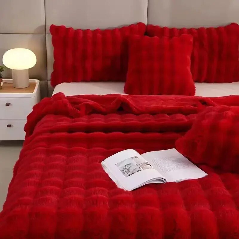 Luxe Pluchen Fleece Deken Superzacht Antraciet Grijs 100x160cm Winter Warme Plaid Bed Bank Slaapkamer | Sulvida