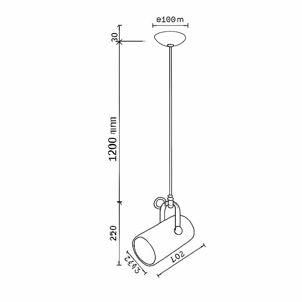 Aluminium Hanglamp Verstelbaar Ø23cm Modern Design Spot Eetkamer Keuken Woonkamer Plafondverlichting | Sulvida