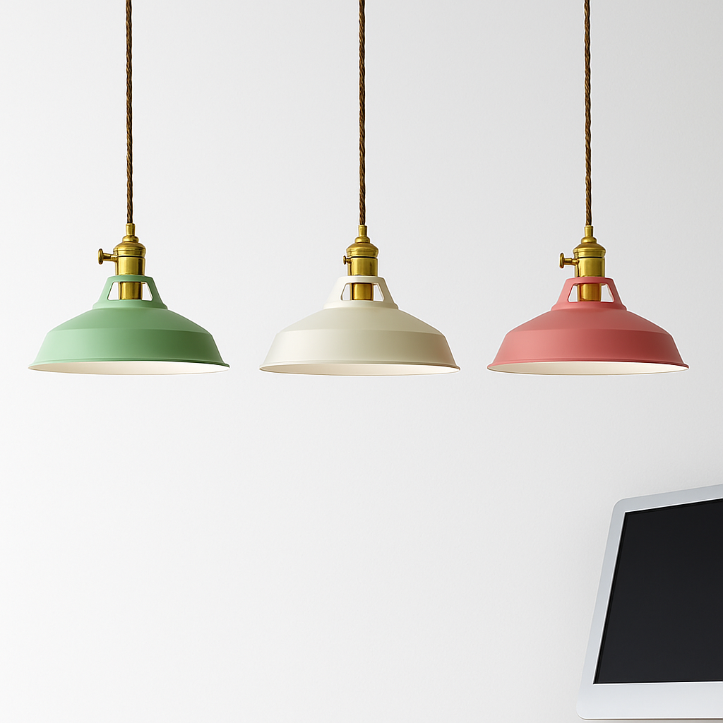 Industriële Hanglamp Metaal Loft Gekleurd E27 Plafondlamp Woonkamer Eetkamer Slaapkamer Moderne Verlichting | Sulvida