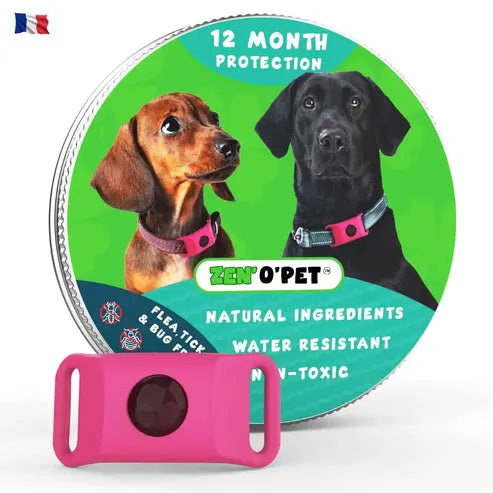 Antiparasitaire halsband hond 8 maanden bescherming tegen vlooien en teken natuurlijk waterbestendig comfort | Sulvida