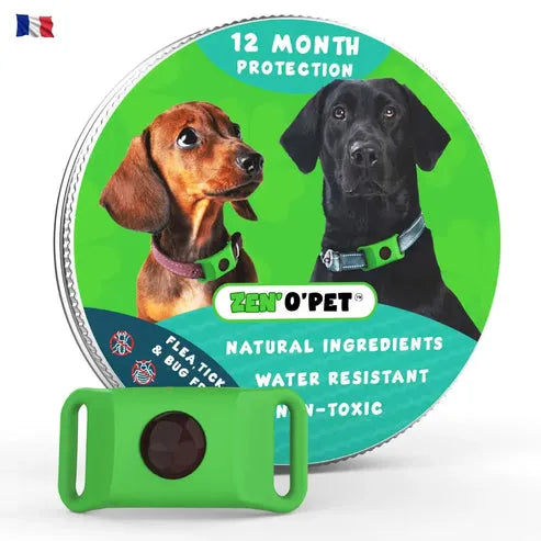 Antiparasitaire halsband hond 8 maanden bescherming tegen vlooien en teken natuurlijk waterbestendig comfort | Sulvida