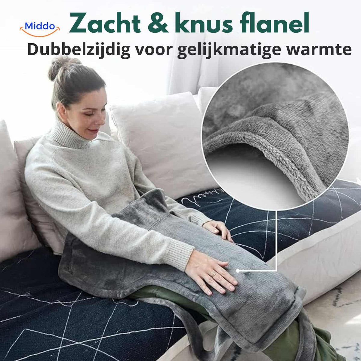 Verwarmingscape Nek Schouders Elektrisch Warmtetherapie Fluweel 9 Verwarmingsstanden Timer 90min Autostop | Sulvida
