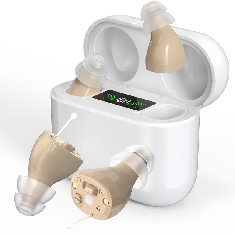Oplaadbaar Gehoorapparaat Onzichtbaar Design Helder Geluid 30 Uur Batterij Comfortabele In-Ear Pasvorm | Sulvida