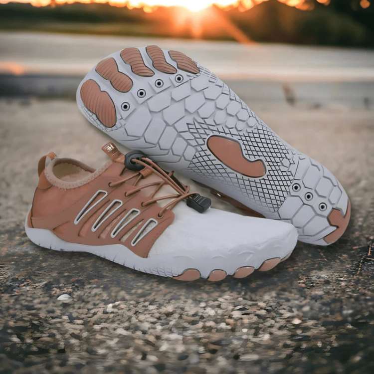 Minimalistische barvoetschoenen met antislip rubberen zool voor wandelen outdoor zwart bruin blauw roze | Sulvida