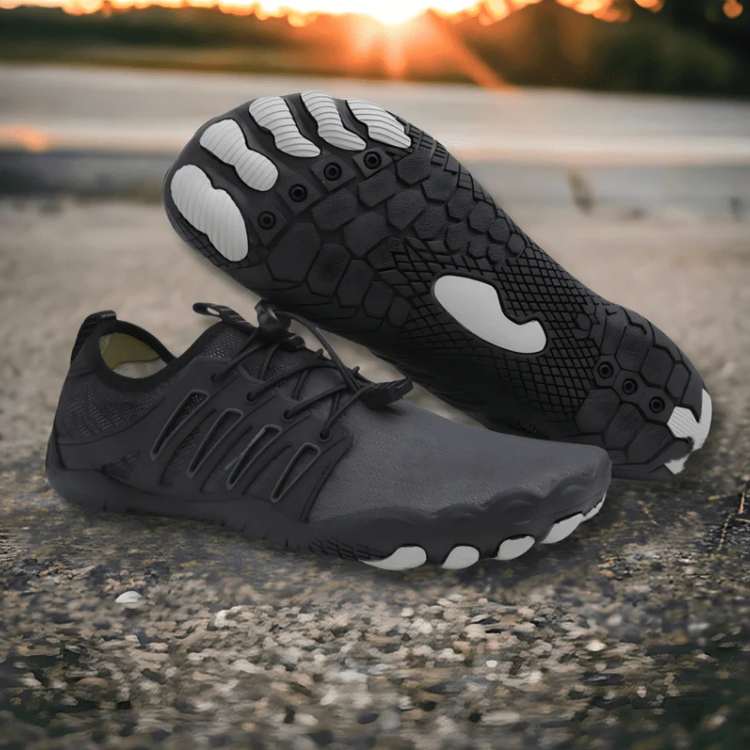 Minimalistische barvoetschoenen met antislip rubberen zool voor wandelen outdoor zwart bruin blauw roze | Sulvida