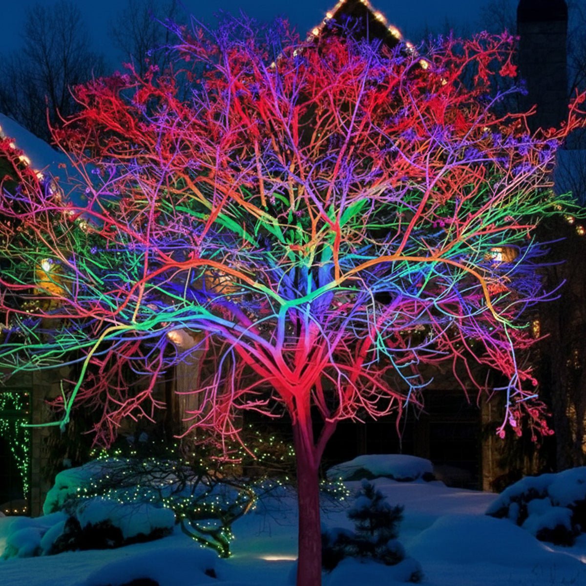 RGB LED Tuinspot Grijs 50W Waterdicht IP65 met Afstandsbediening voor Tuin Landschapsverlichting Buitenverlichting | Sulvida