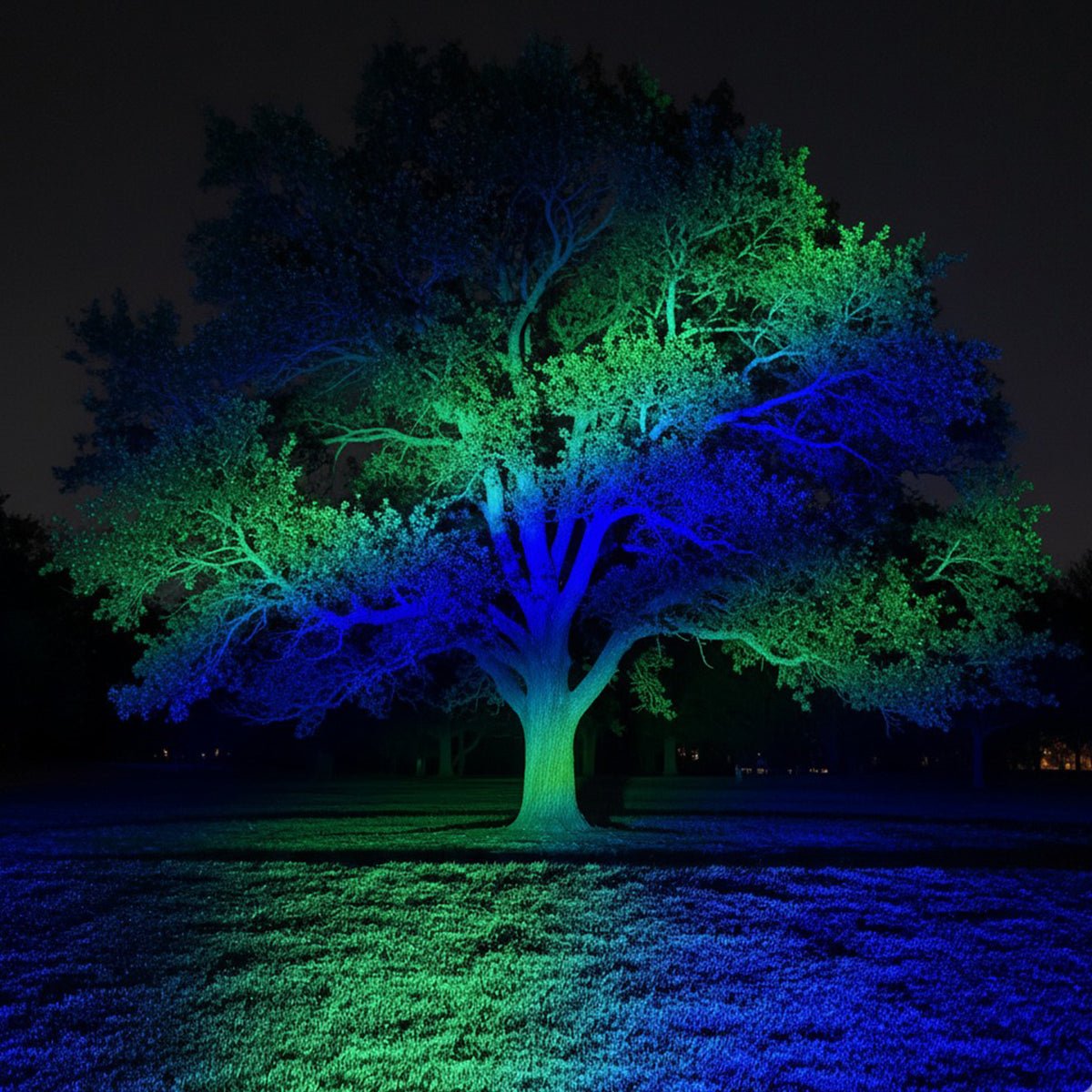 RGB LED Tuinspot Grijs 50W Waterdicht IP65 met Afstandsbediening voor Tuin Landschapsverlichting Buitenverlichting | Sulvida