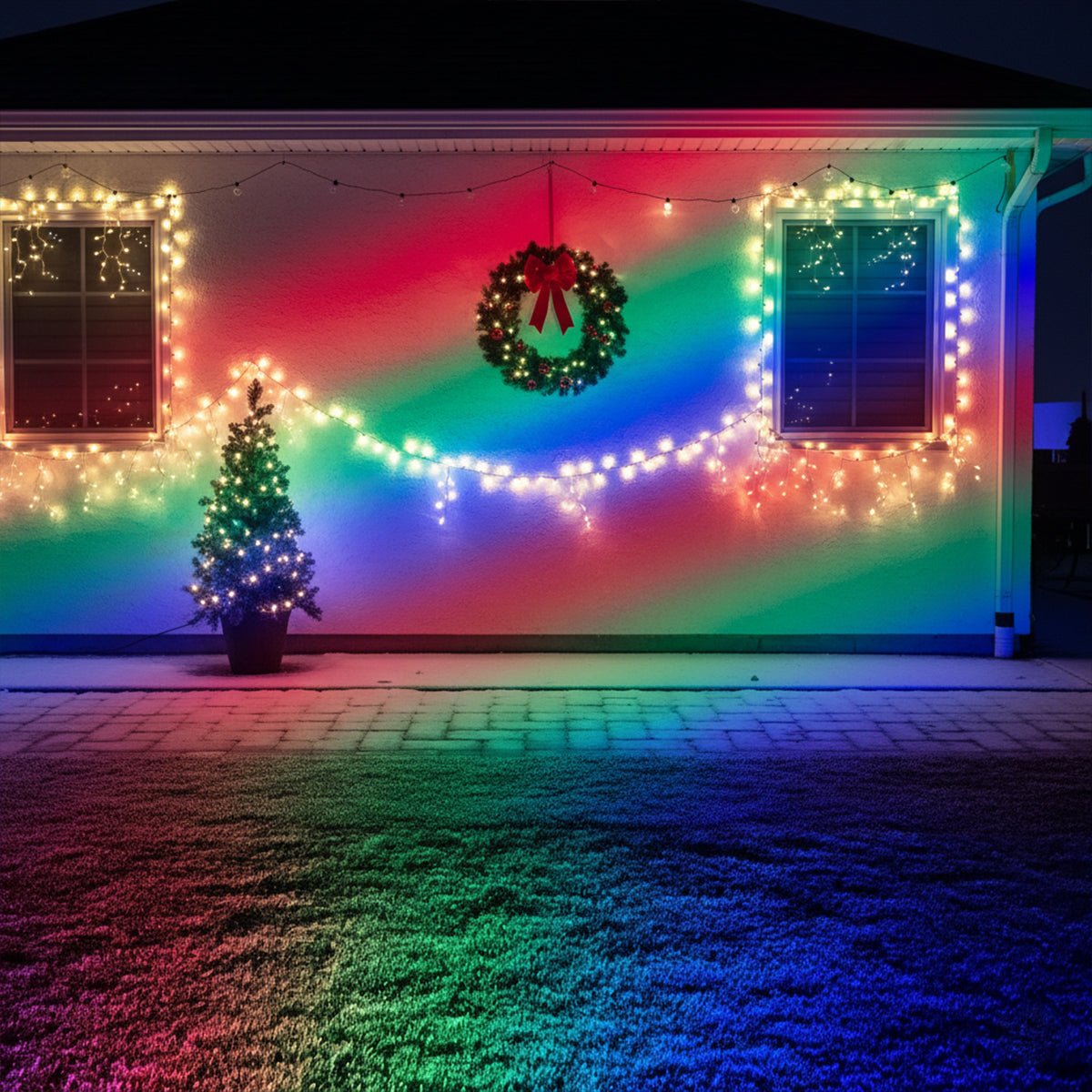 RGB LED Tuinspot Grijs 50W Waterdicht IP65 met Afstandsbediening voor Tuin Landschapsverlichting Buitenverlichting | Sulvida