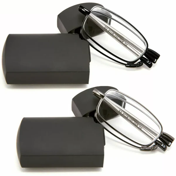 Opvouwbare Leesbril met Opbergetui Draagbaar Compact Design Metalen Montuur Unisex voor Lezen Onderweg | Sulvida