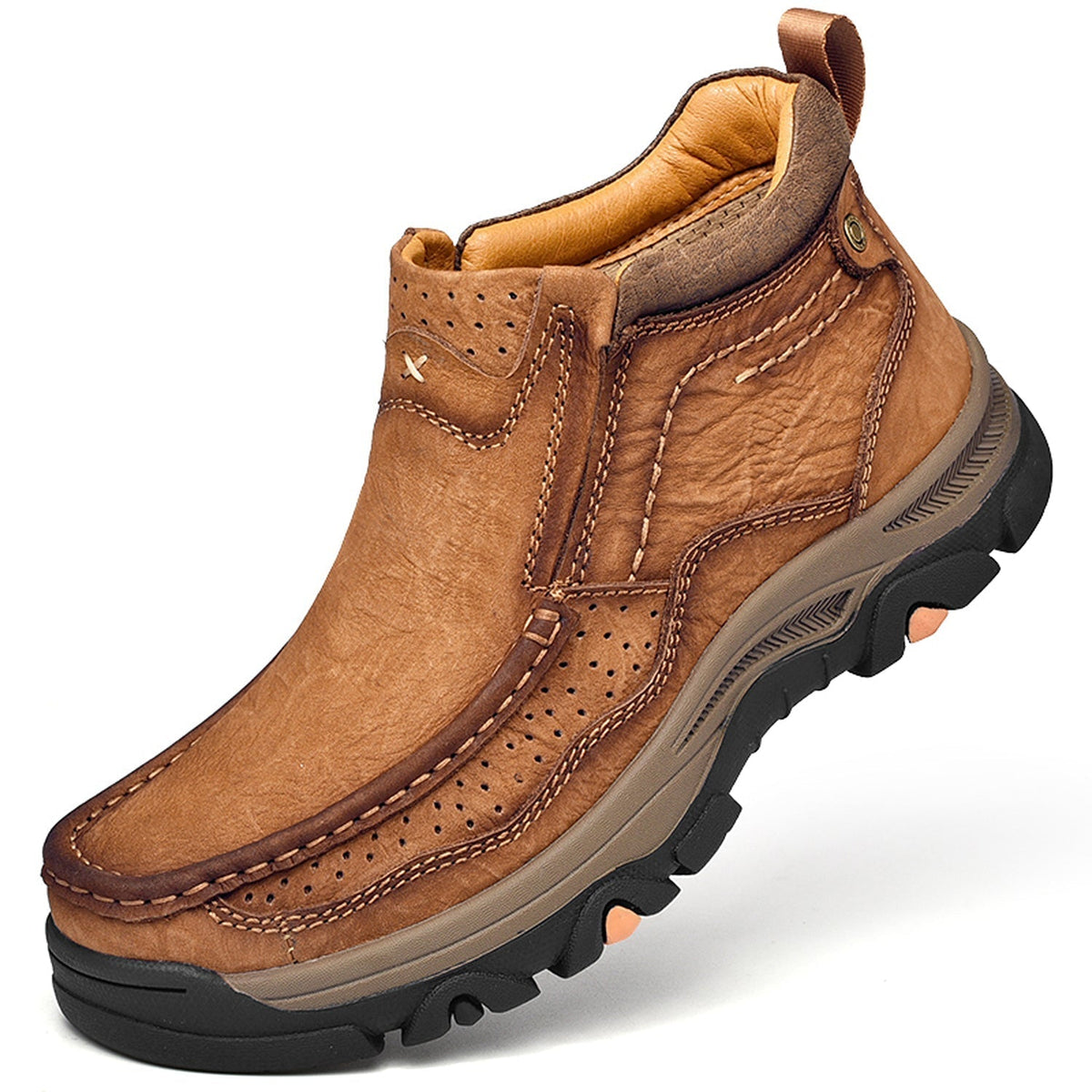 Orthopedische Hoge Schoenen Unisex Comfort Leer Ergonomisch Steunzool Dagelijks Wandelen Casual Stijl | Sulvida