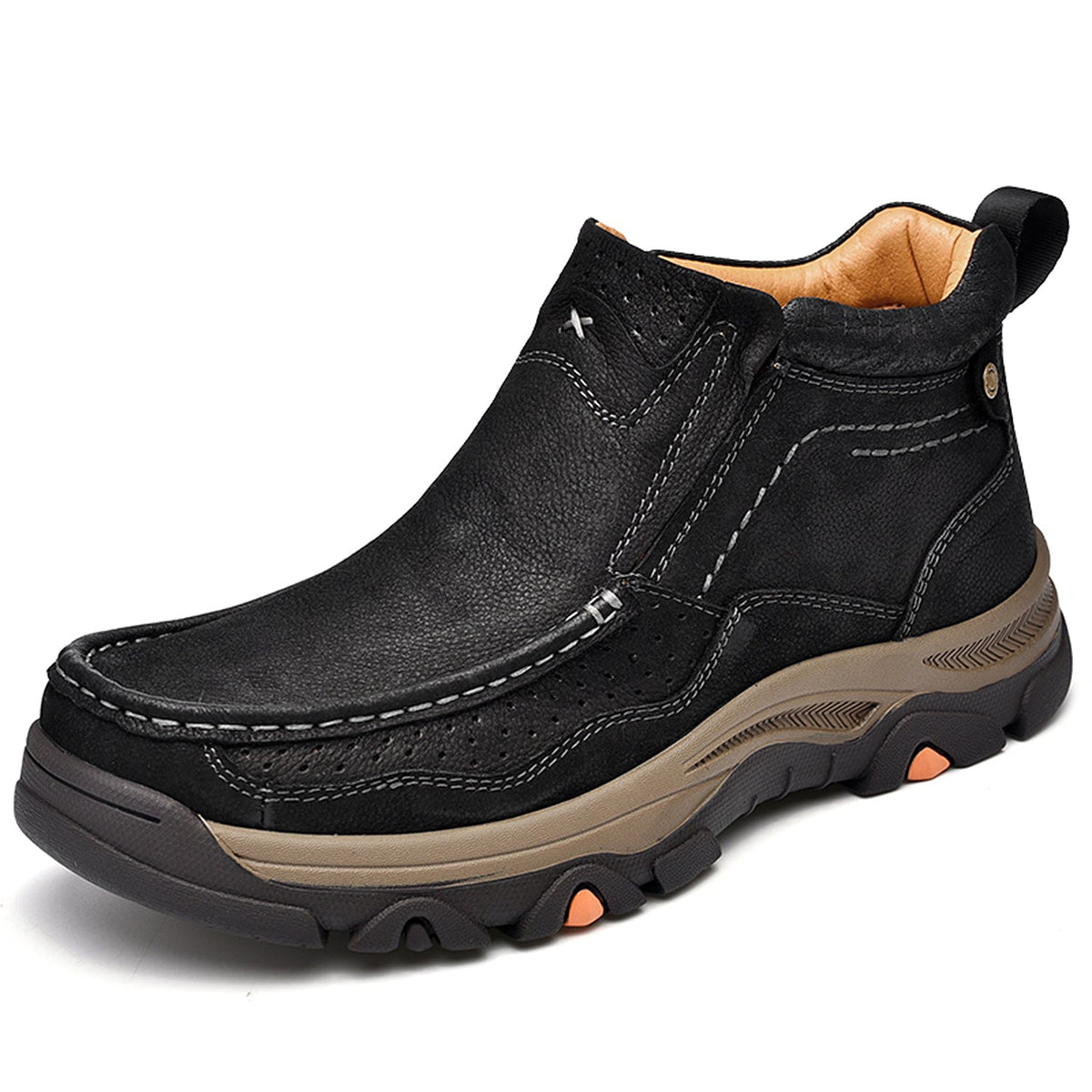 Orthopedische Hoge Schoenen Unisex Comfort Leer Ergonomisch Steunzool Dagelijks Wandelen Casual Stijl | Sulvida