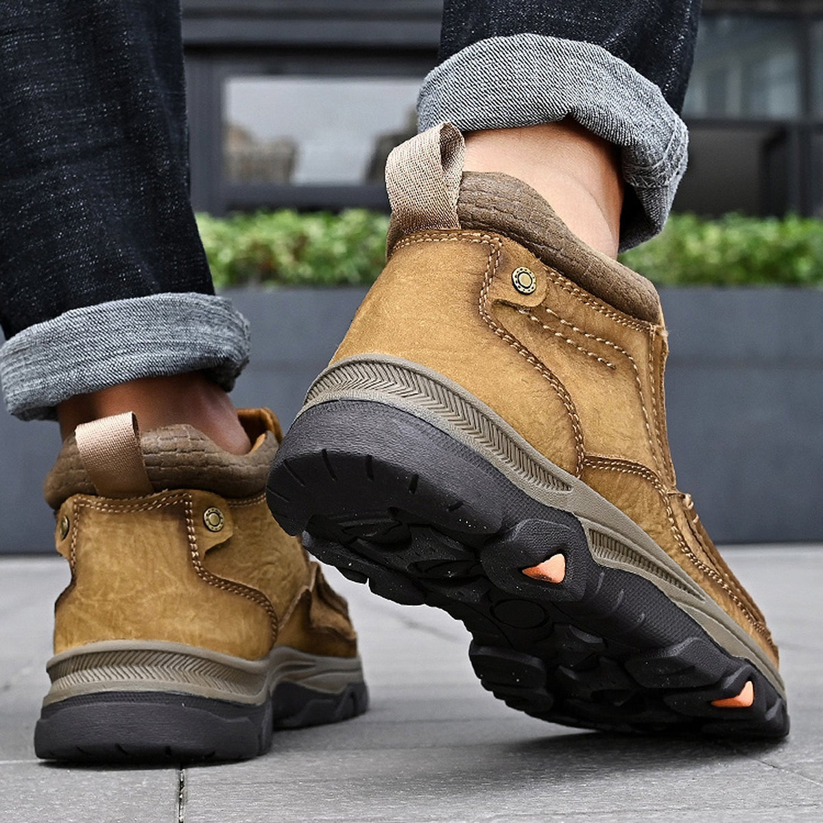 Orthopedische Hoge Schoenen Unisex Comfort Leer Ergonomisch Steunzool Dagelijks Wandelen Casual Stijl | Sulvida