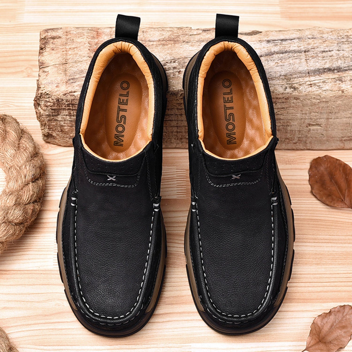 Orthopedische Hoge Schoenen Unisex Comfort Leer Ergonomisch Steunzool Dagelijks Wandelen Casual Stijl | Sulvida