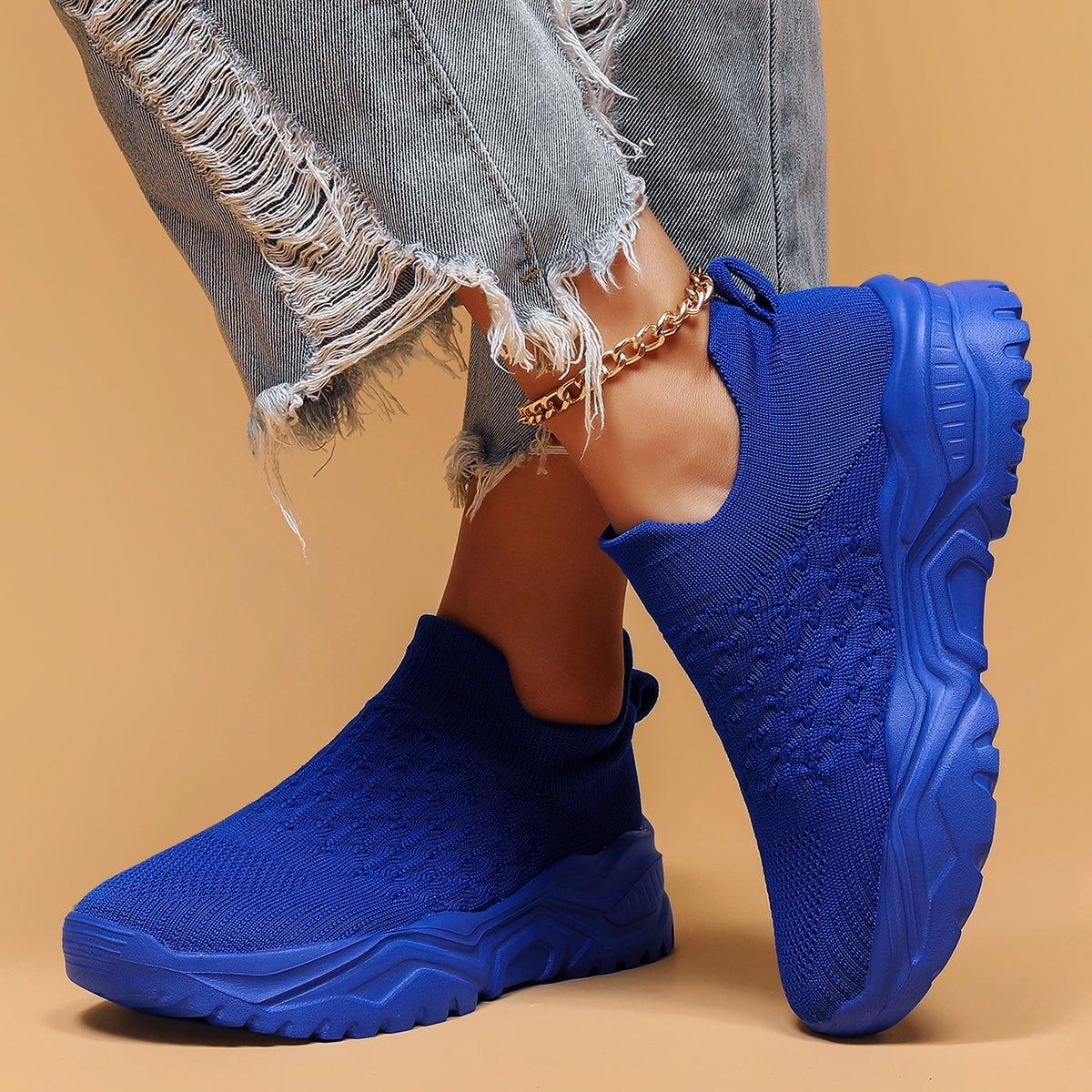 Orthopedische Instapschoenen Unisex Blauw Slip-On Comfortschoenen Voetondersteuning Lichtgewicht Dagelijks | Sulvida