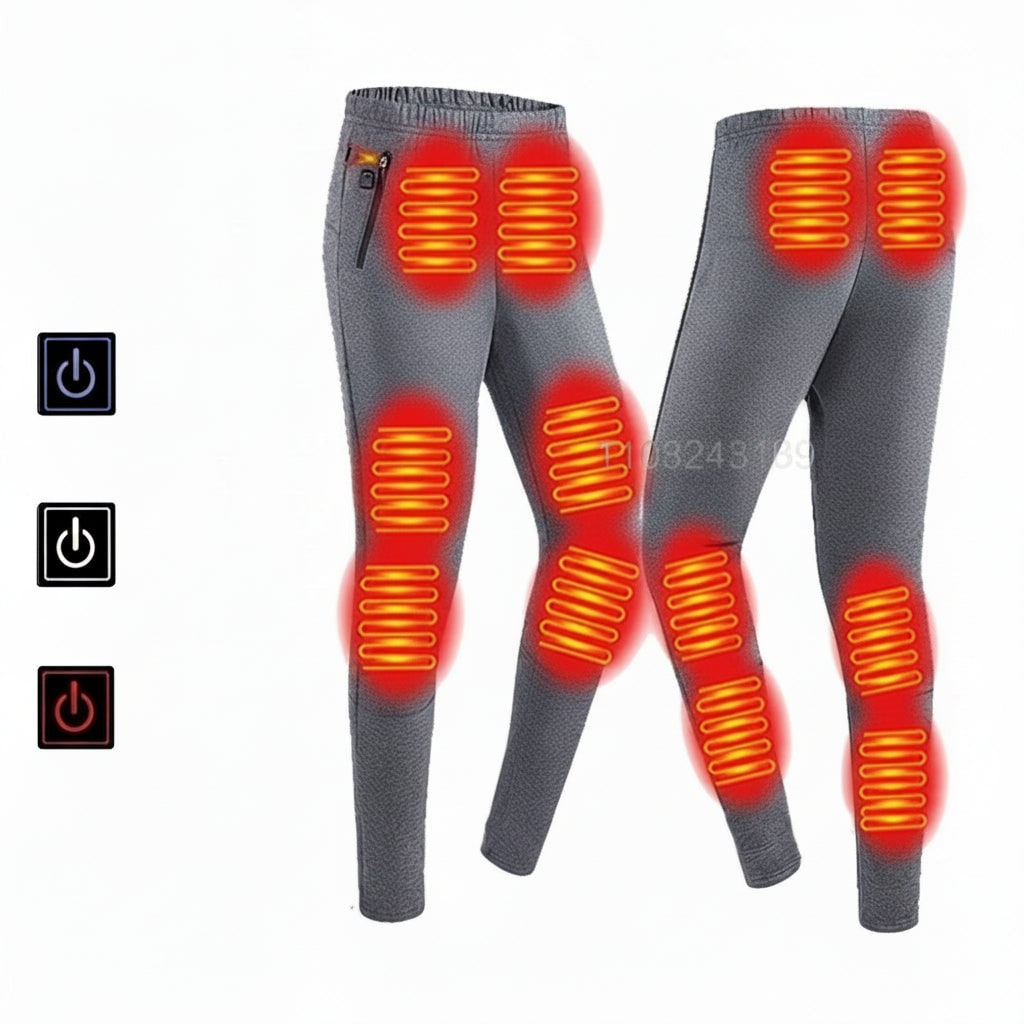Thermische Ondergoedset USB Verwarmd Heren Dames Meerdere Verwarmingszones Wintersport Outdoor Skiën Wandelen | Sulvida