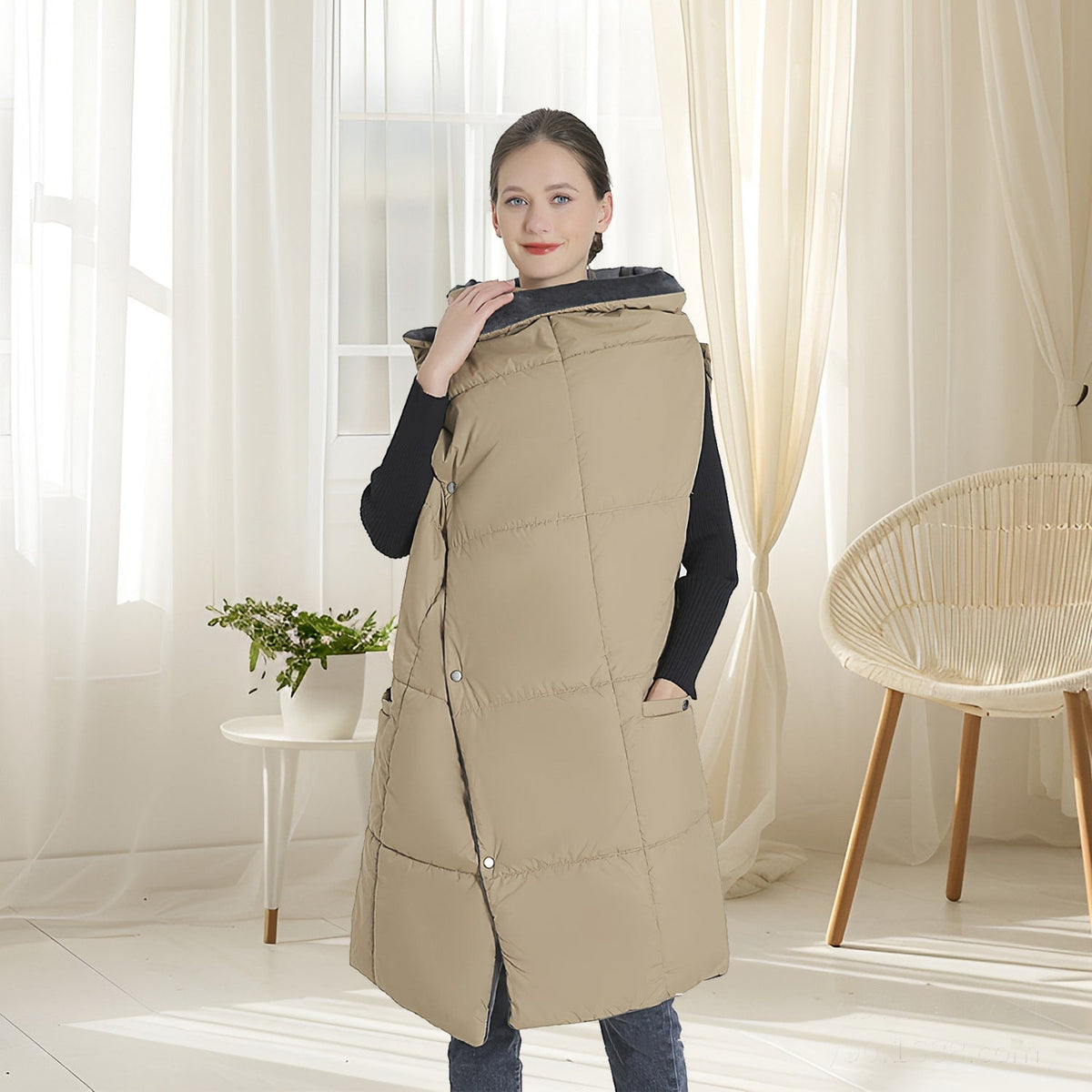 USB Verwarmde Deken met Ritsarmsgaten en 6 Verwarmingszones Draagbaar Fleece Plaid Thuiswerken Outdoor | Sulvida