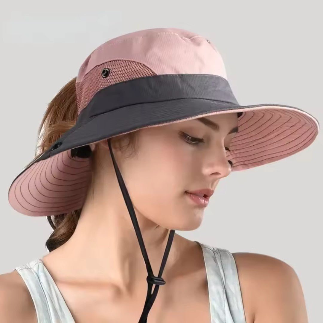 Zonnehoed met brede rand en UV-bescherming UPF 50+ voor tuin strand wandelen dames zomer vakantie outdoor | Sulvida