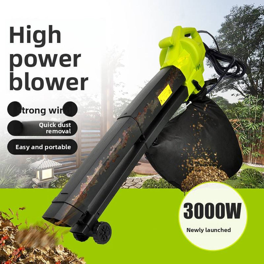 Aspirateur de feuilles sans fil avec broyeur, 3-en-1, aspirateur de jardin, souffleur et broyeur de feuilles, pour le nettoyage du jardin | Sulvida