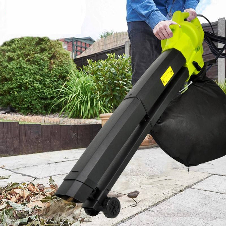 Aspirateur de feuilles sans fil avec broyeur, 3-en-1, aspirateur de jardin, souffleur et broyeur de feuilles, pour le nettoyage du jardin | Sulvida