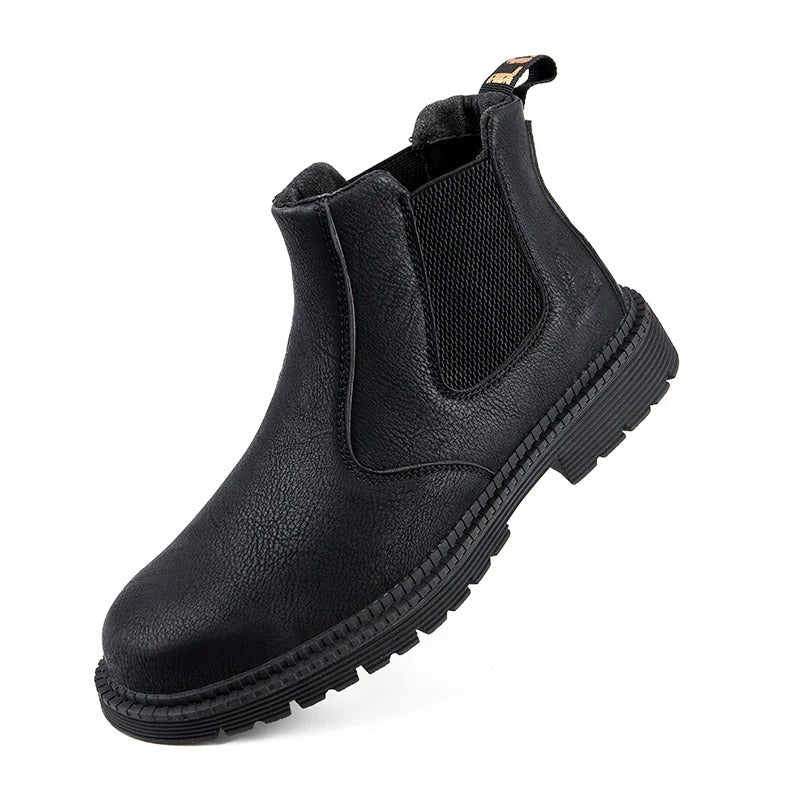 Werkschoenen met Stalen Neus en Waterdicht Leer – Heren Veiligheidsschoenen Antislip Zool Industrie Bouw | Sulvida