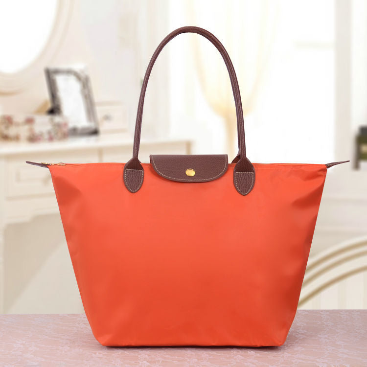 Oxford schoudertas dames waterdicht nylon shopper lichtgroen lichtgewicht opvouwbaar dagelijks gebruik | Sulvida