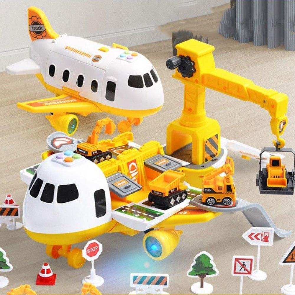Interactief Vliegtuigspeelset voor Kinderen 3-6 Jaar met 6 Voertuigen 13 Accessoires Educatief Speelgoed | Sulvida
