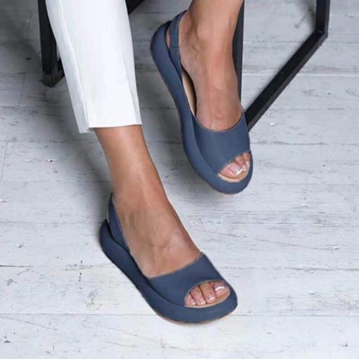 Platte sandalen voor dames met comfortabele zool wandelschoenen lente zomer vijf kleuren casual comfort | Sulvida
