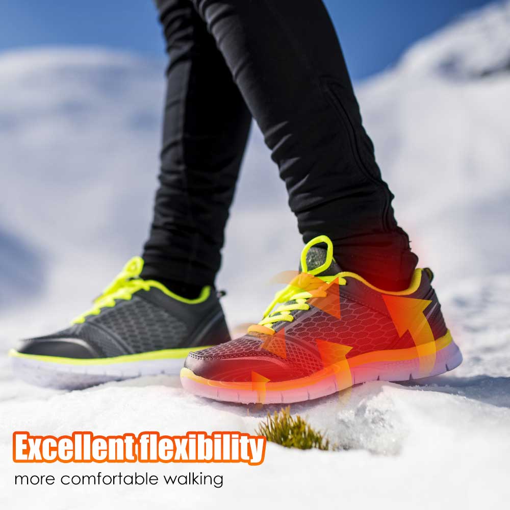 Verwarmde Inlegzolen Oplaadbaar 10 uur Warmte 3 Standen Winterschoenen Thermozolen Unisex Voetverwarming | Sulvida
