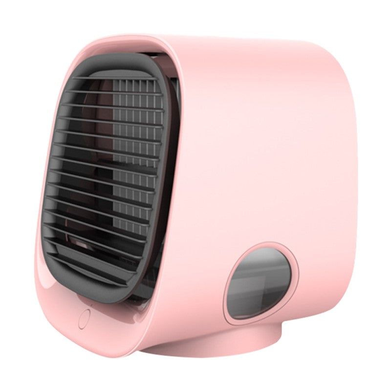 Compacte 2-in-1 Luchtkoeler & Luchtbevochtiger – Mini Airco met LED-Verlichting voor Bureau, Slaapkamer of Kantoor | Sulvida