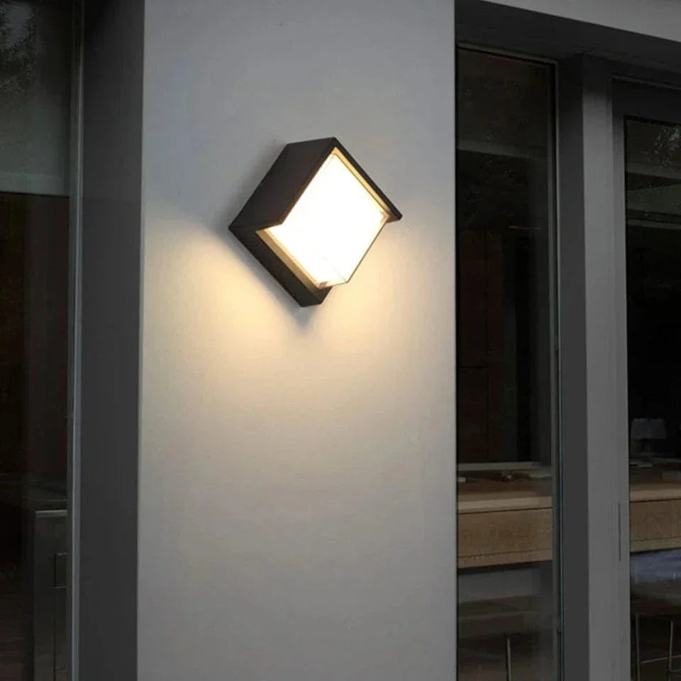 Buitenwandlamp LED met Bewegingssensor Zwart Waterdicht Tuinverlichting Buiten Modern Gevelverlichting | Sulvida
