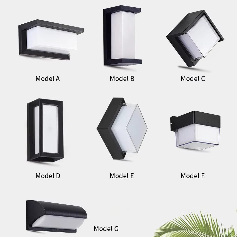 Buitenwandlamp LED met Bewegingssensor Zwart Waterdicht Tuinverlichting Buiten Modern Gevelverlichting | Sulvida